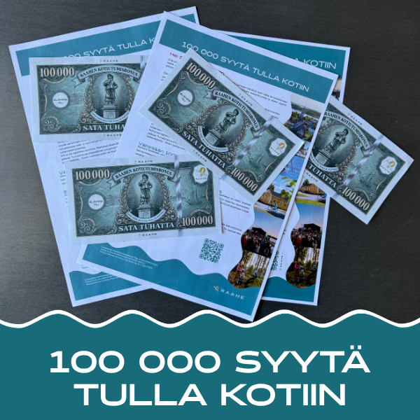 100 000 syytä tulla kotiin. Kirjeitä ja kotiutumisbonusseteleitä.