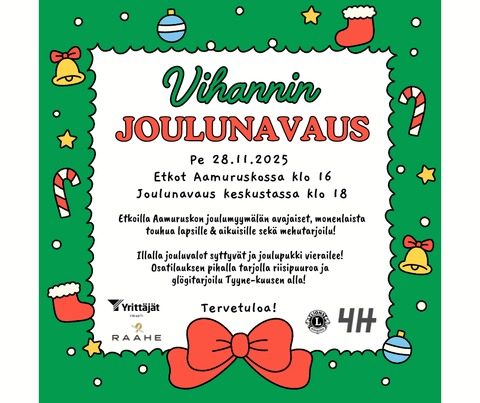 Vihannin joulunavausmainos