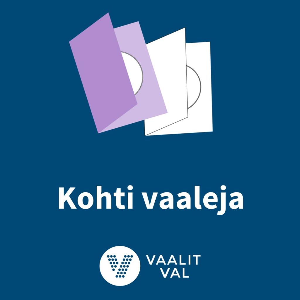 Graafinen kuva, jossa teksti: Kohti vaaleja