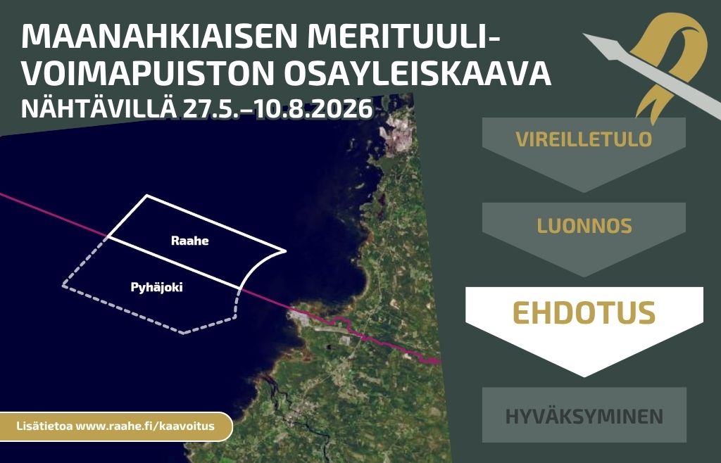 Osayleiskaava-alueen rajaus ilmakuvassa.