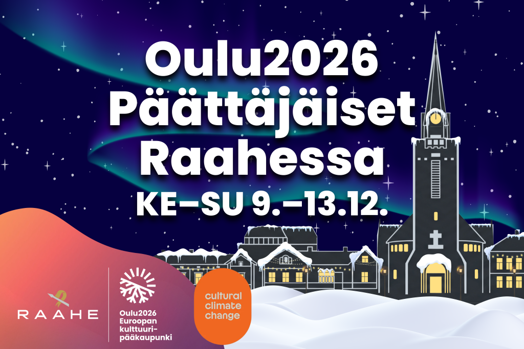 Graafinen kaupunkimaisema iltahämärässä.