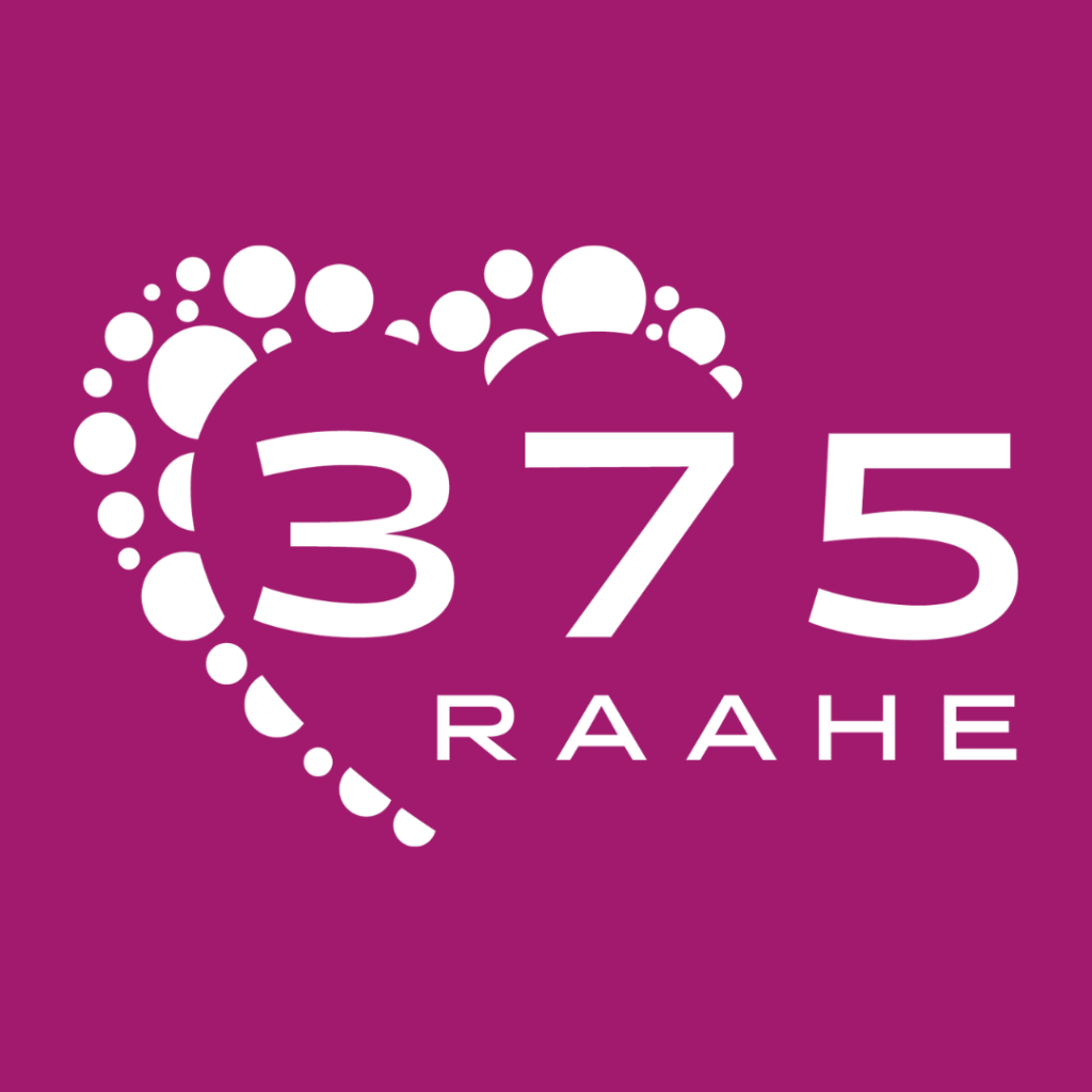 Raahe 375 -juhlavuoden logo.