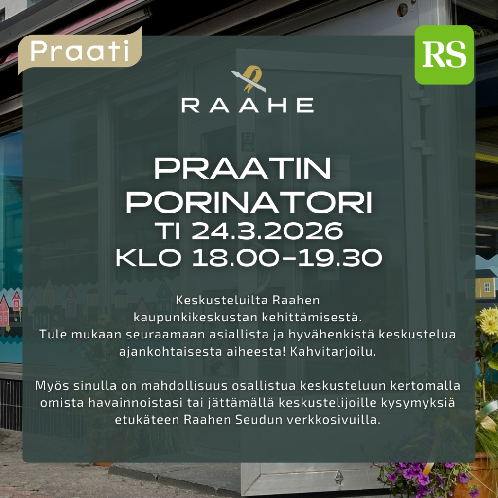 Praatin porinatori tiistaina 24.3.2026 klo 18.00–19.30.