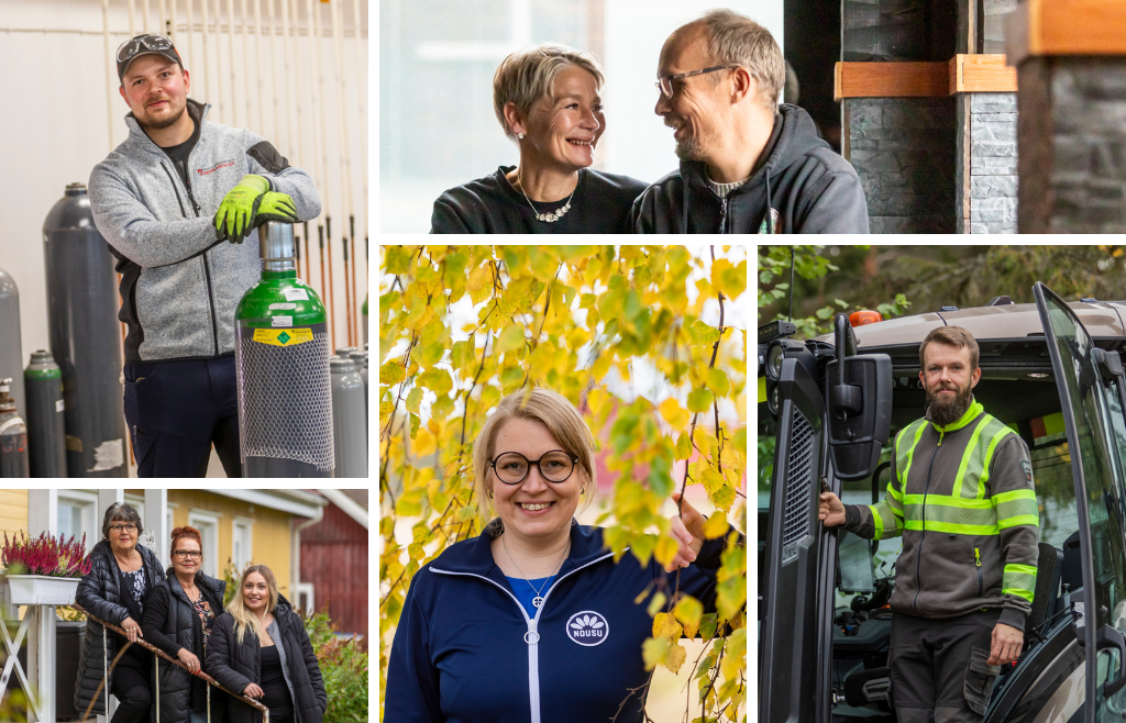 Kuvakooste Raahen seutukunnan vuoden yrittäjistä 2025.