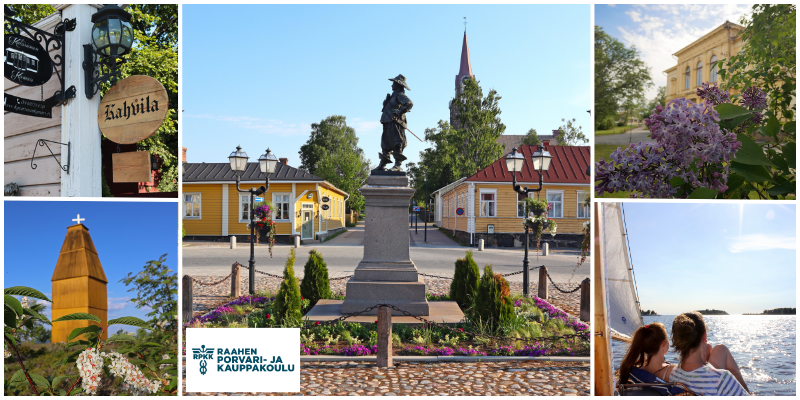 Raahelaisia matkailukohteita, Wanha Raahe, Raahen saaristo, purjevene, keltainen puupooki