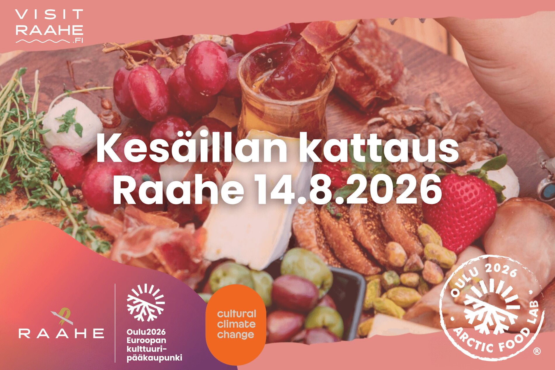 Kesäillan kattaus Raahe 14.8.