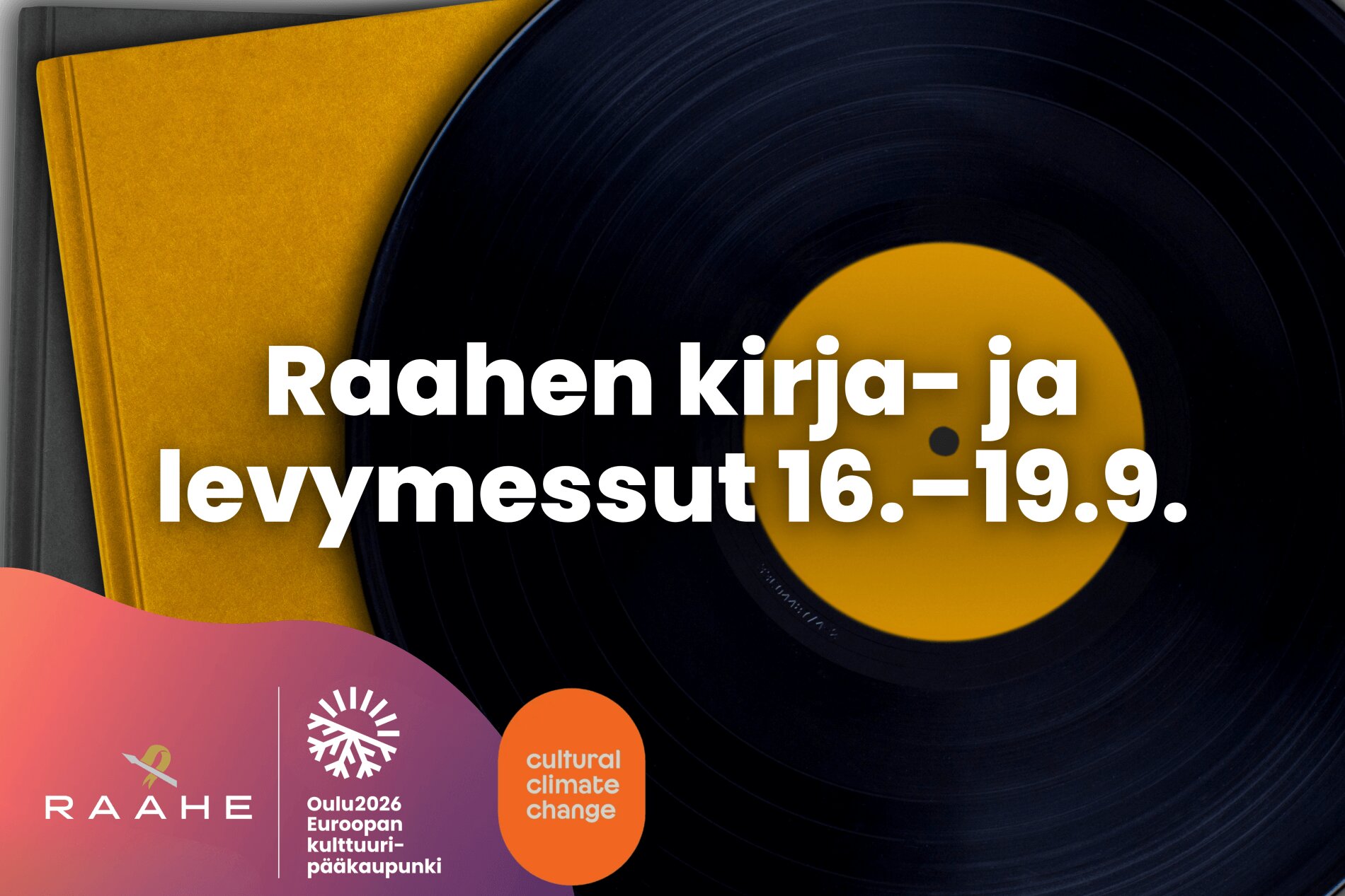 Raahen kirja- ja levymessut 16.–19.9.