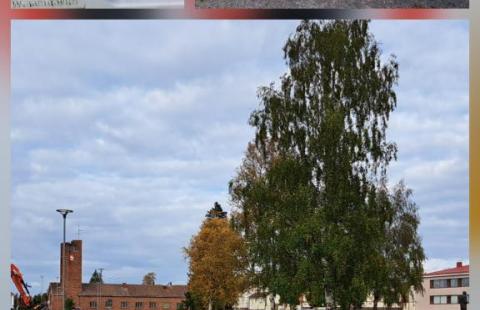 Työmaa-aitoja.