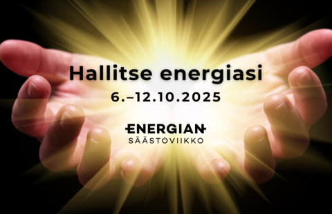 Energiansäästöviikko 6.-12.10. - teemana on "Hallitse energiasi"