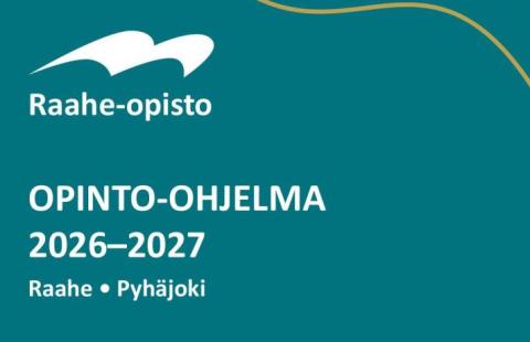 Raahe-opiston opinto-ohjelman vihreäsävyinen kansi