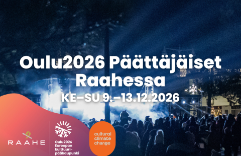 Oulu2026 Päättäjäiset Raahessa ke-su 9.-13.12.2026