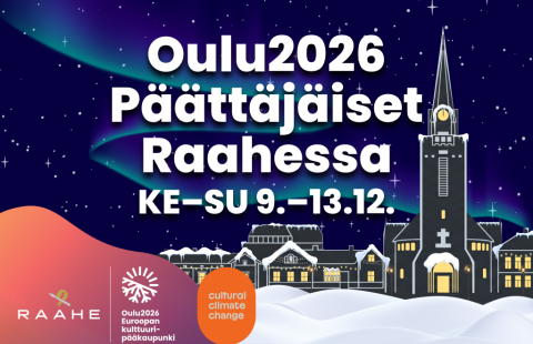 Graafinen kaupunkimaisema iltahämärässä.