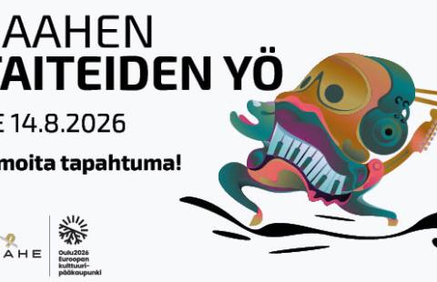 Raahen taiteiden yö perjantaina 14.8.2026