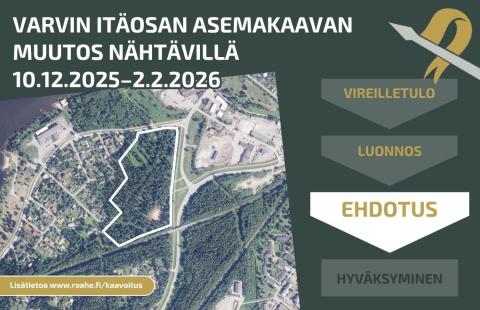 Asemakaavarajaus opaskartalla.