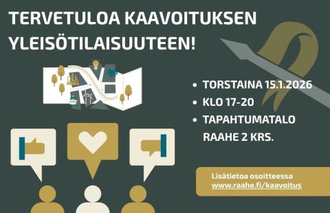 Mainoskuva yleisötilaisuudesta.