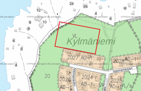 Kartta työalueesta.