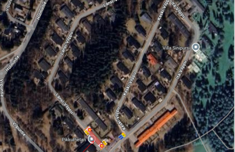 Kartta työalueesta